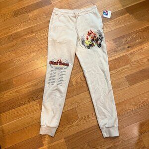 Spongebob Squarepants Sweatpants M Bikini Bottom Biker Moto Club World Tour NWT